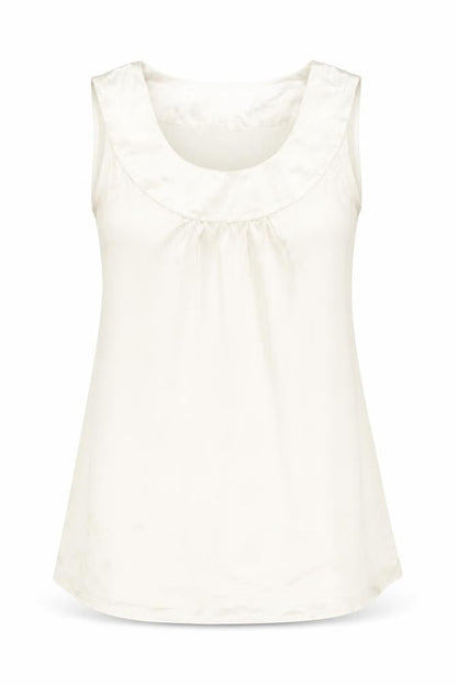 Womens UK Size M Only Ivory Basic Tank
