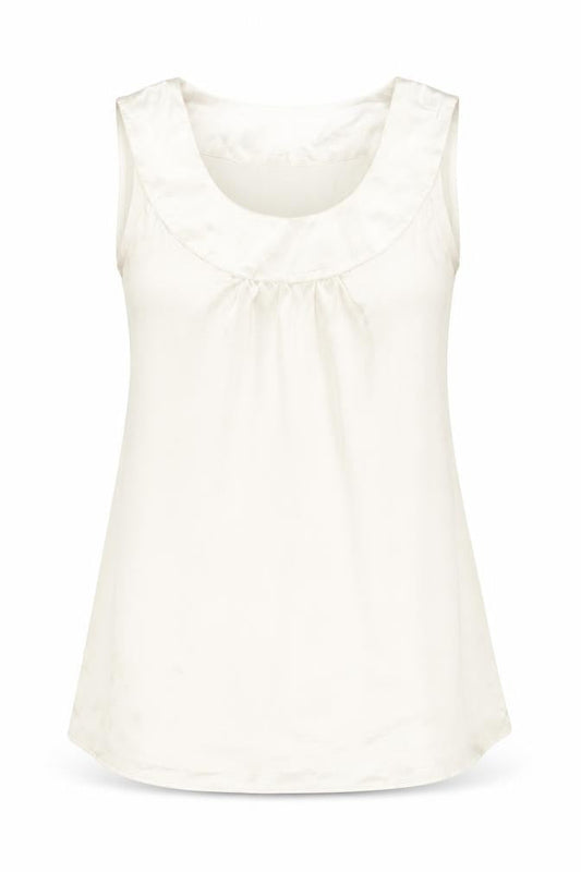 Womens UK Size M Only Ivory Basic Tank