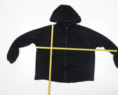 Womens UK Size 12 Marks and Spencer Black Full Zip Hoodie