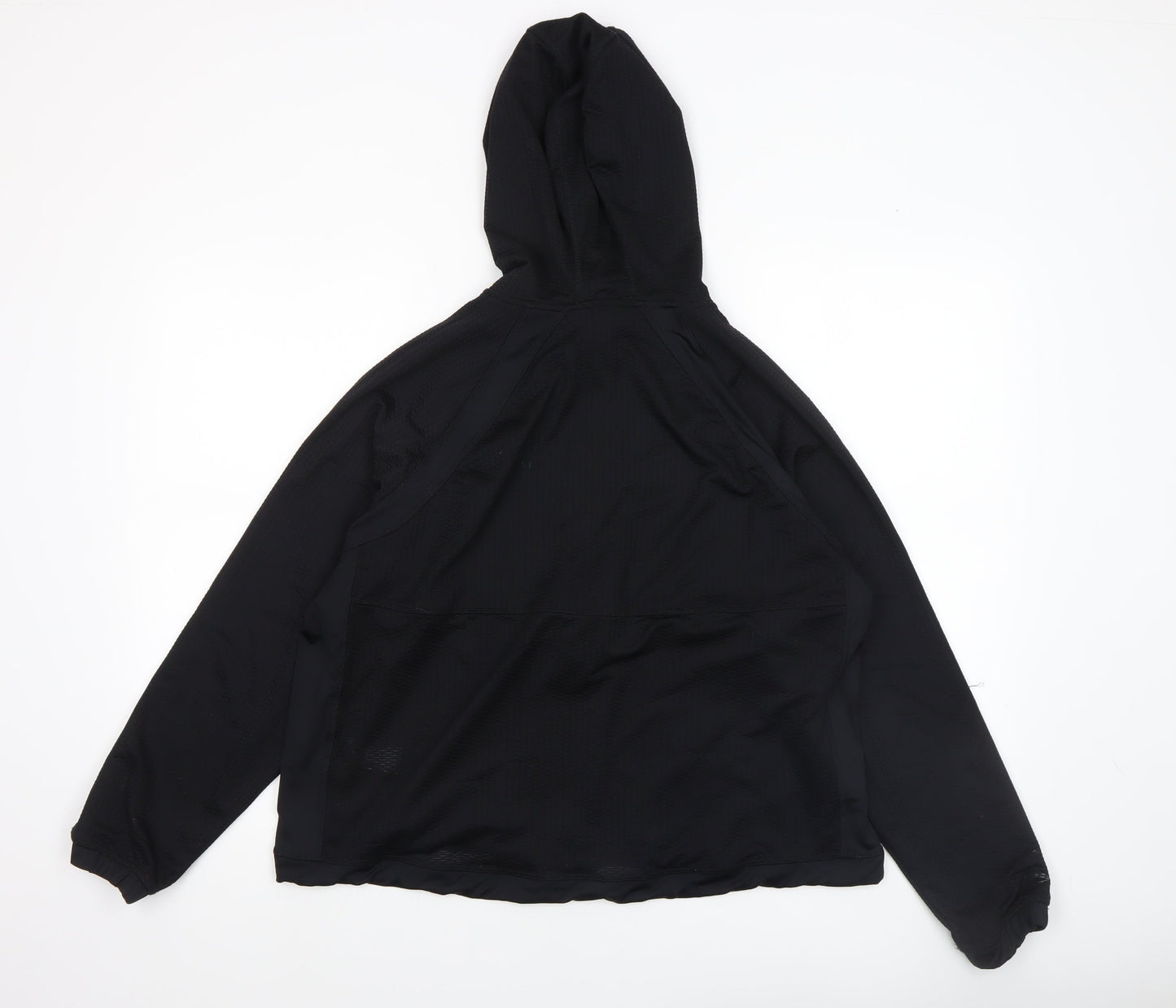 Womens UK Size 12 Marks and Spencer Black Full Zip Hoodie