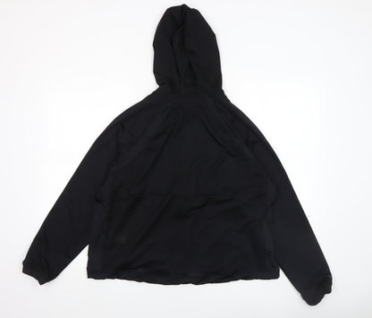 Womens UK Size 12 Marks and Spencer Black Full Zip Hoodie