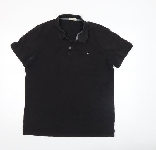 Mens UK Size 2XL Calvin Klein Cotton Polo Shirt