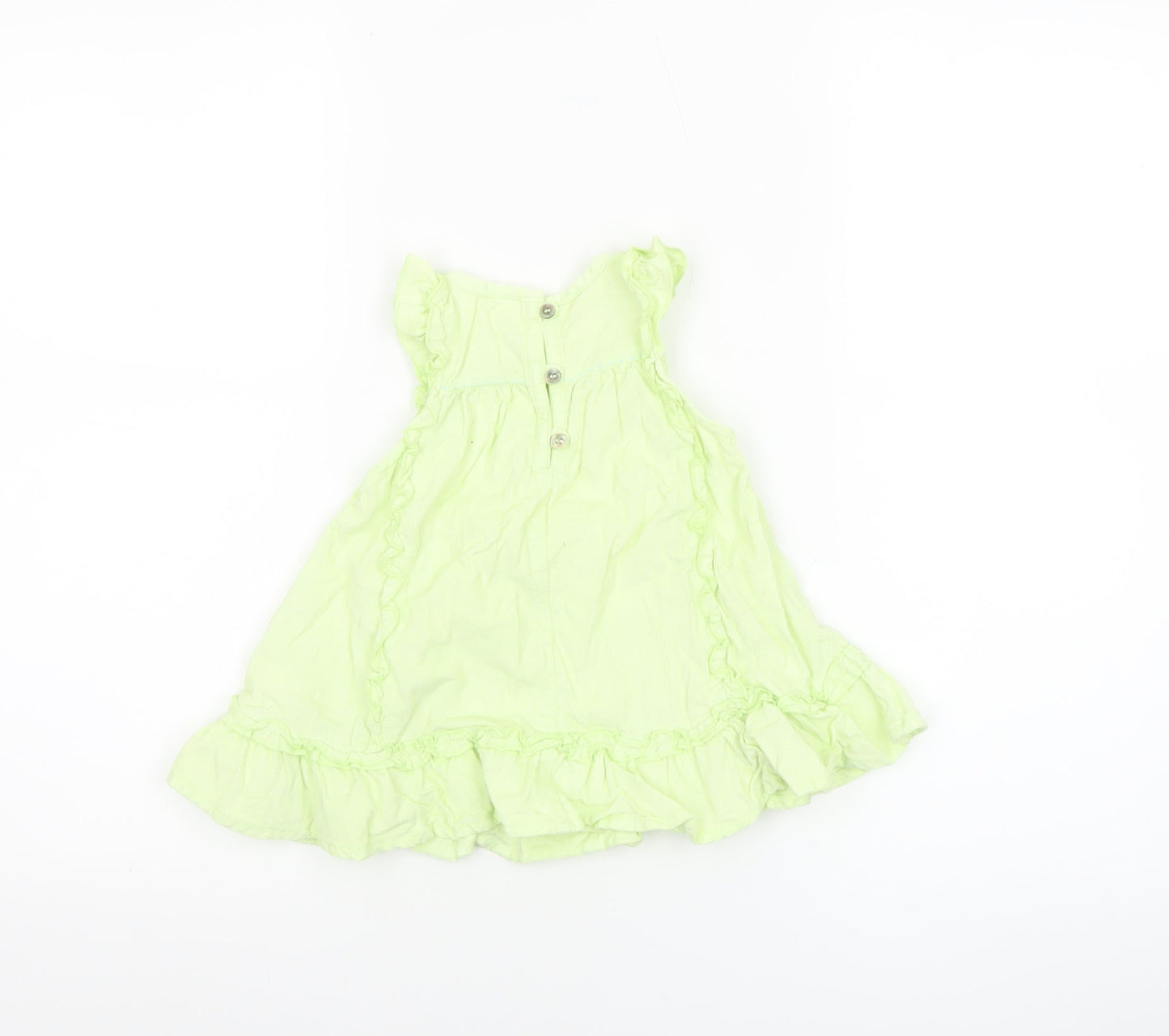 Next Unisex Baby Green Floral Embroidered A-Line Dress 0-3 Months