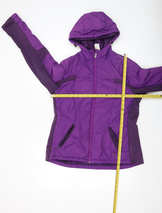Womens UK Size M Quechua Purple Puffer Jacket