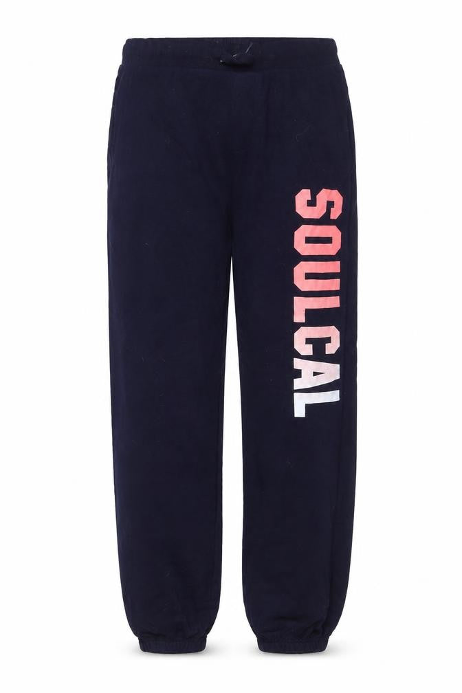 Girls UK Size 13-14 Years SoulCal & Co Regular Fit Jogger Blue Trousers