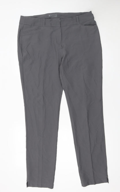 Womens UK Size 18 adidas Slim Fit Casual Travel Workwear Grey Trousers