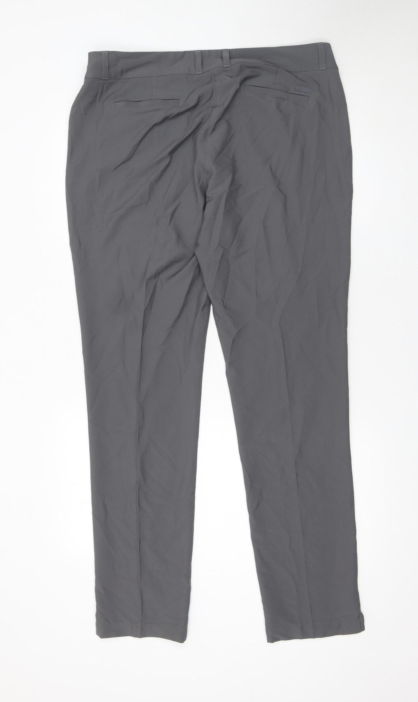 Womens UK Size 18 adidas Slim Fit Casual Travel Workwear Grey Trousers
