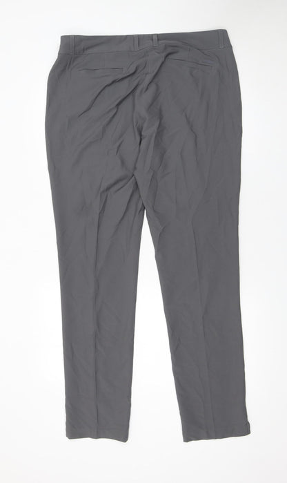 Womens UK Size 18 adidas Slim Fit Casual Travel Workwear Grey Trousers