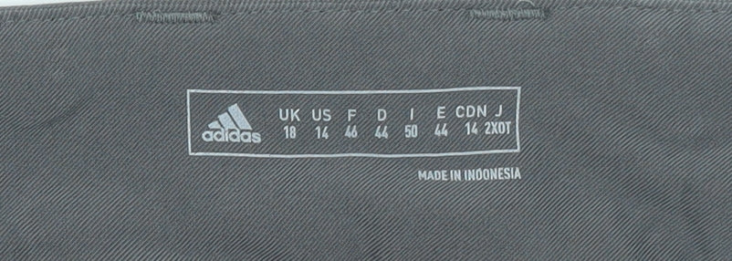 Womens UK Size 18 adidas Slim Fit Casual Travel Workwear Grey Trousers