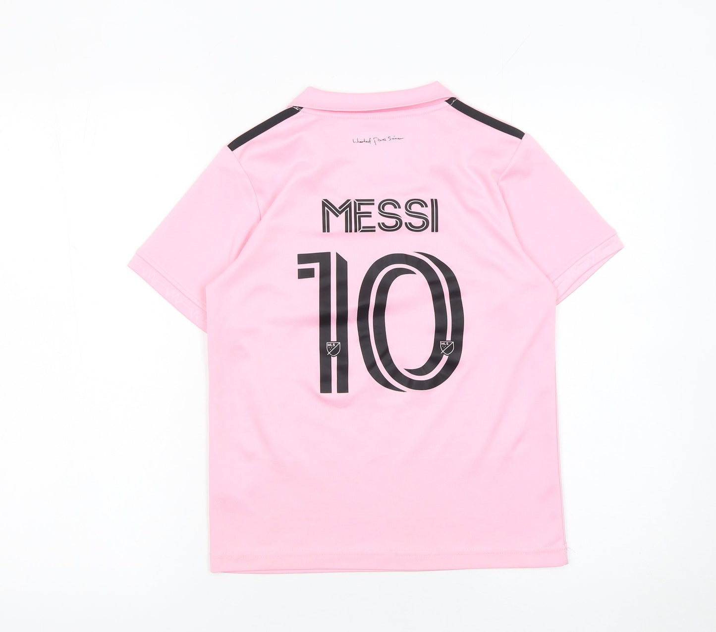 Adidas Boys Pink Inter Miami Messi 10 Football Jersey 8 Years