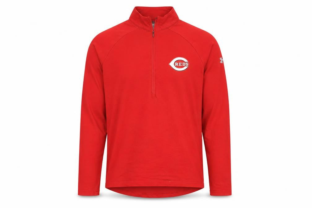Mens UK Size M Under armour Red Henley Sweatshirt