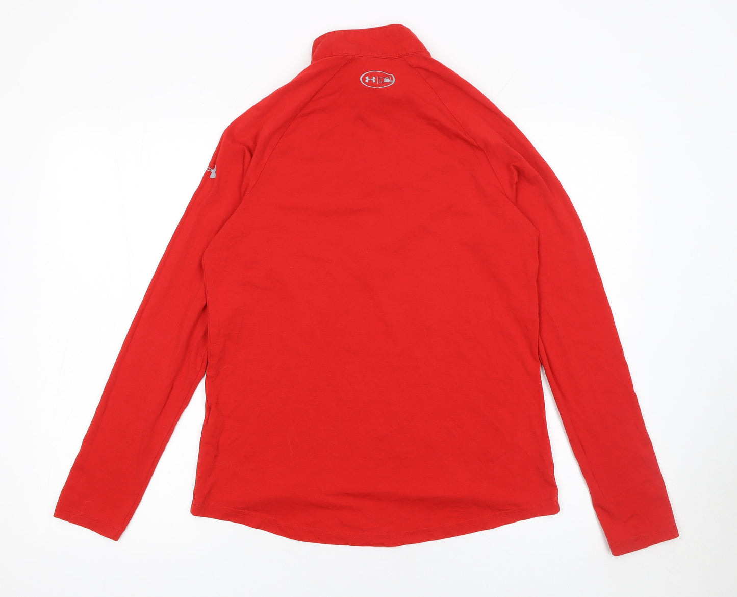 Mens UK Size M Under armour Red Henley Sweatshirt