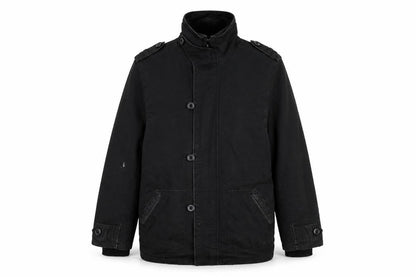 Mens UK Size L Crafted Black Military Jacket