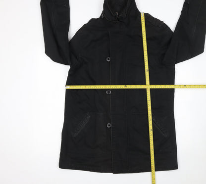 Mens UK Size L Crafted Black Military Jacket
