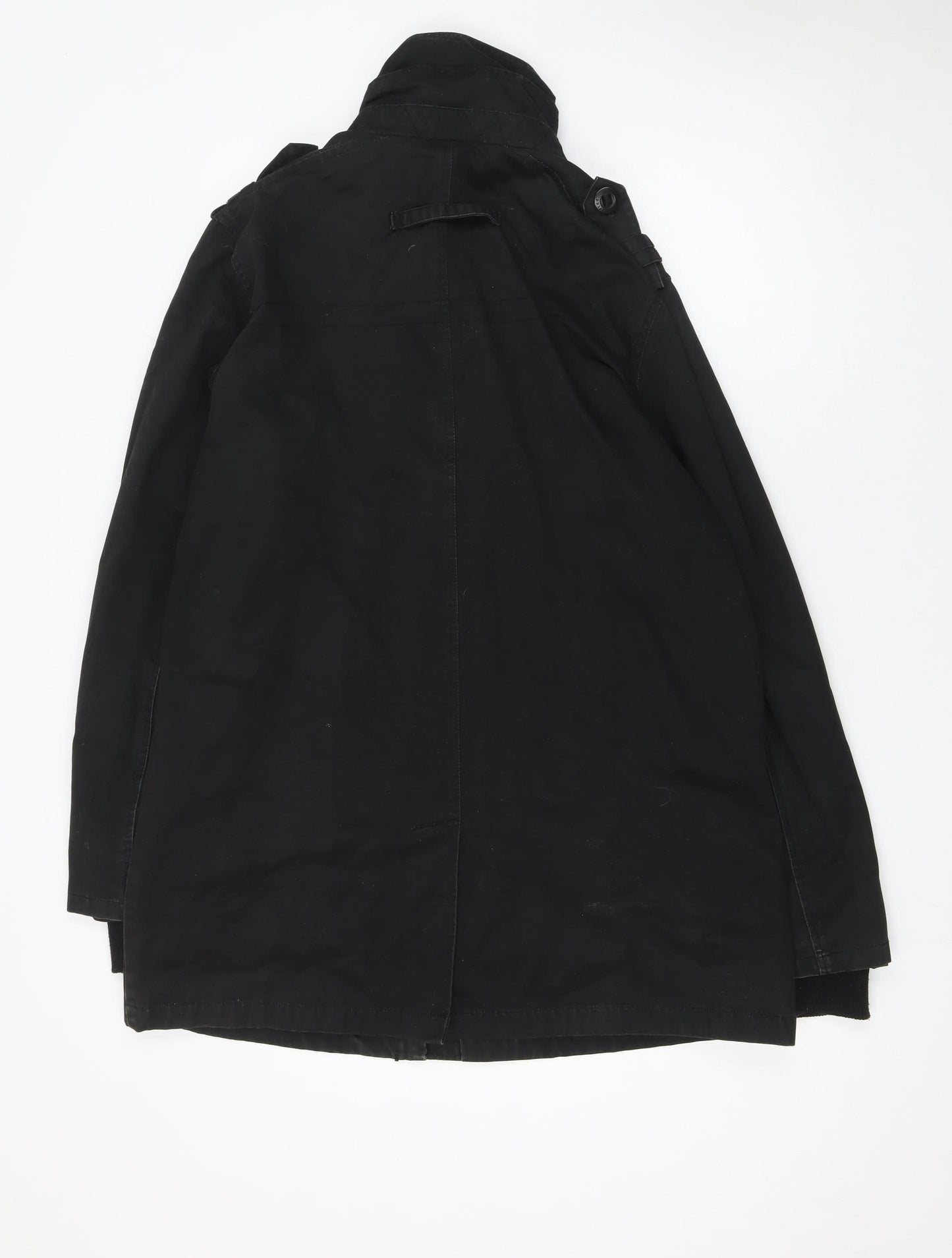 Mens UK Size L Crafted Black Military Jacket