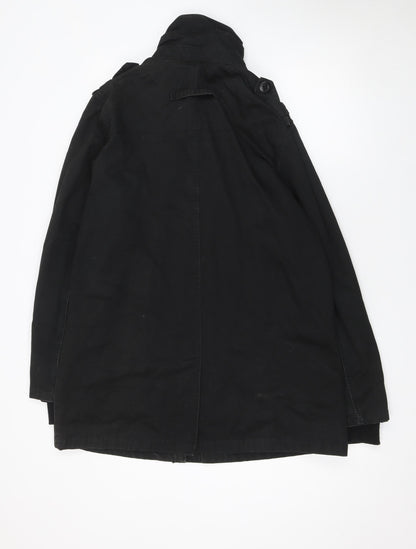 Mens UK Size L Crafted Black Military Jacket