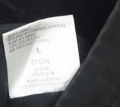Mens UK Size L Crafted Black Military Jacket