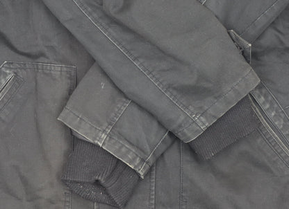 Mens UK Size L Crafted Black Military Jacket