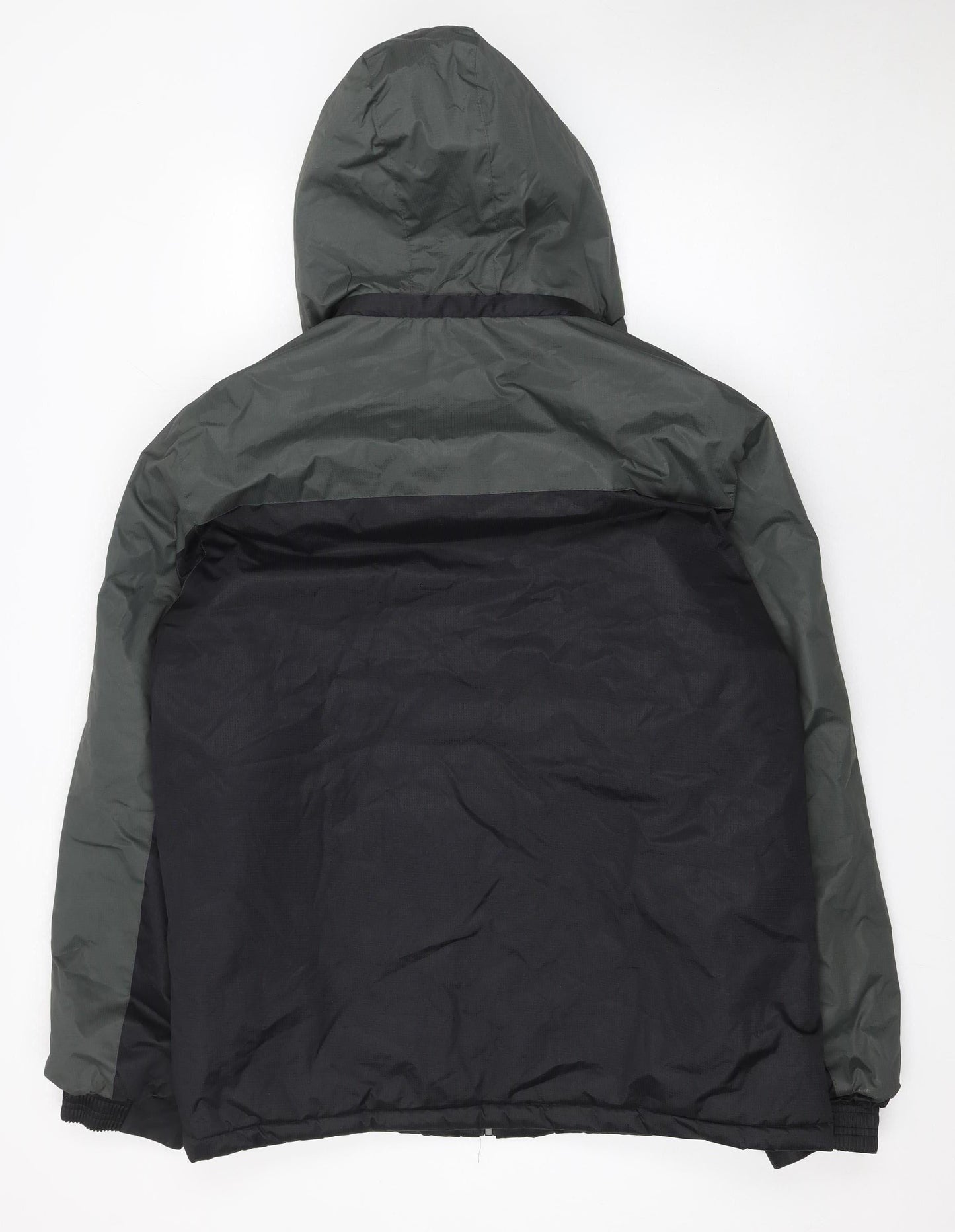 Mens UK Size L Charles Norton Black Windbreaker Coat