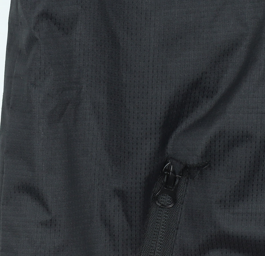 Mens UK Size L Charles Norton Black Windbreaker Coat