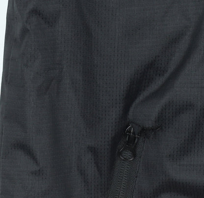 Mens UK Size L Charles Norton Black Windbreaker Coat