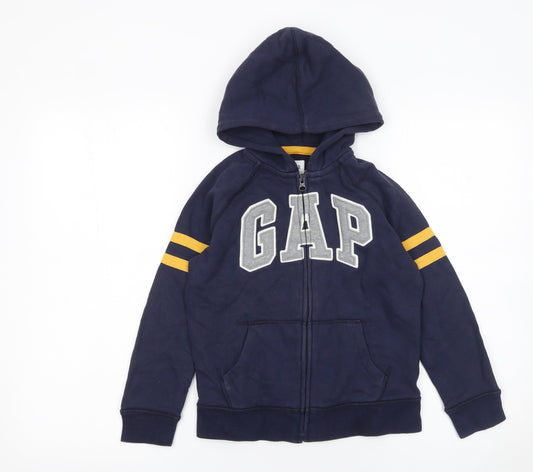 Boys UK Size 6-7 Years Gap Blue Full Zip Hoodie