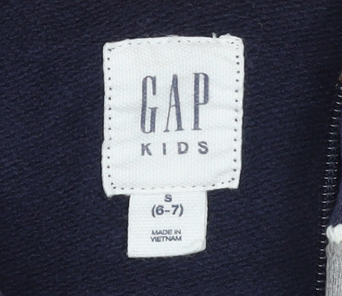 Boys UK Size 6-7 Years Gap Blue Full Zip Hoodie