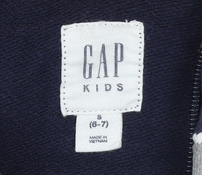 Boys UK Size 6-7 Years Gap Blue Full Zip Hoodie