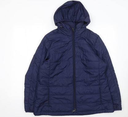 Womens UK Size XL Brooks Brothers Blue Puffer Jacket