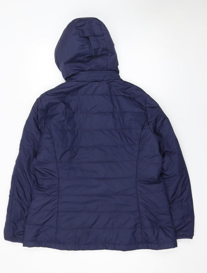 Womens UK Size XL Brooks Brothers Blue Puffer Jacket