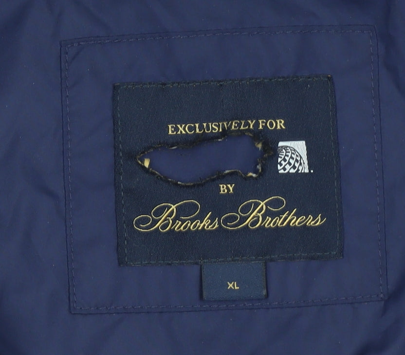 Womens UK Size XL Brooks Brothers Blue Puffer Jacket