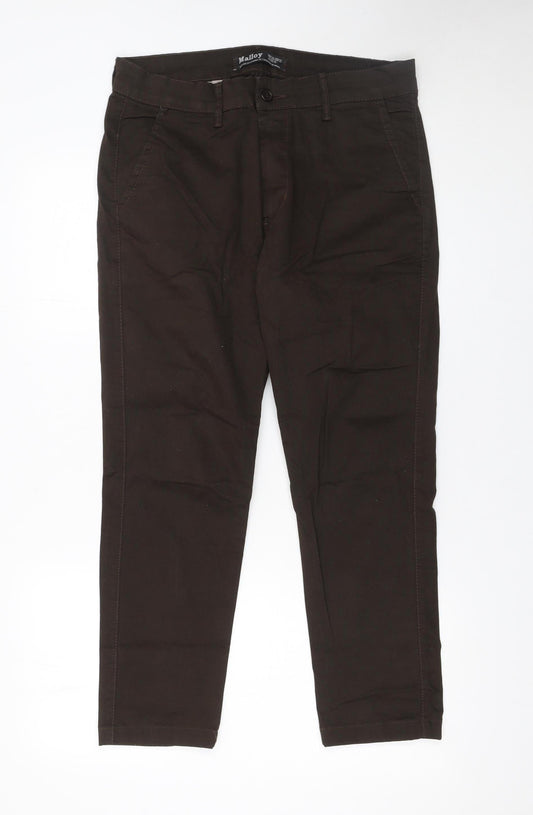 Womens UK Size 12 Malloy Regular Fit Chino Brown Trousers