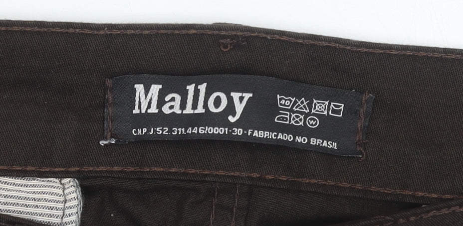 Womens UK Size 12 Malloy Regular Fit Chino Brown Trousers