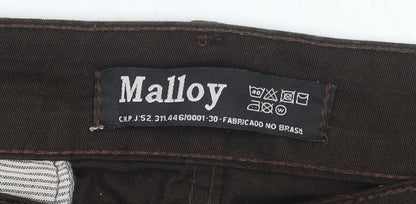 Womens UK Size 12 Malloy Regular Fit Chino Brown Trousers