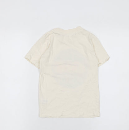 Boys UK Size 5-6 Years Dunnes Stores Beige Basic T-Shirt