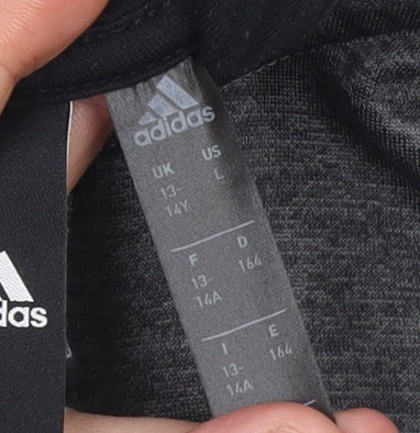 Boys UK Size 13-14 Years adidas Grey Pullover Hoodie