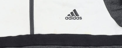 Boys UK Size 13-14 Years adidas Grey Pullover Hoodie