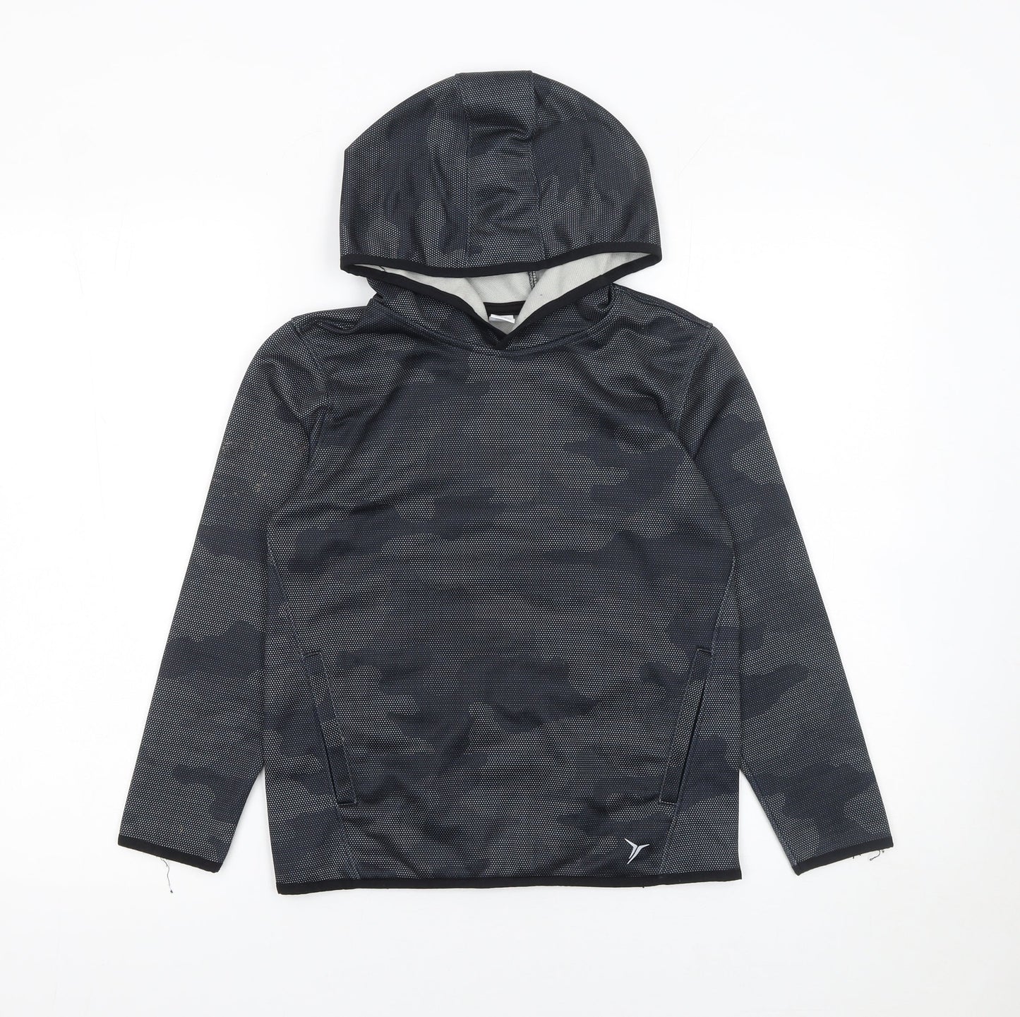 Boys UK Size 8 Years Old Navy Black Pullover Hoodie