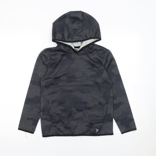 Boys UK Size 8 Years Old Navy Black Pullover Hoodie