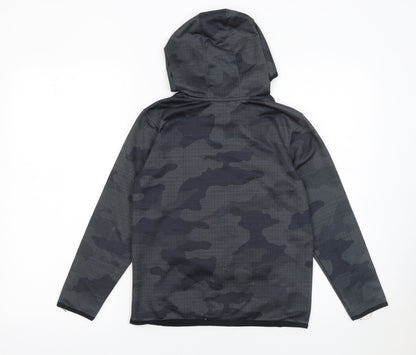 Boys UK Size 8 Years Old Navy Black Pullover Hoodie