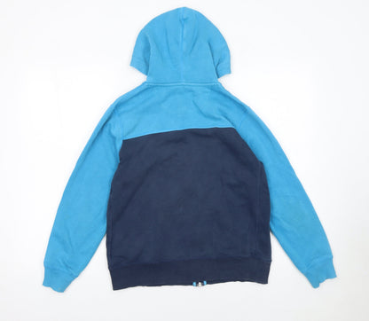 Boys UK Size 12-13 Years Nike Blue Full Zip Hoodie