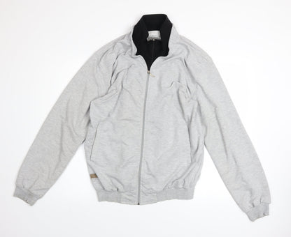 Mens UK Size L Abercrombie & Fitch Grey Full Zip Sweatshirt