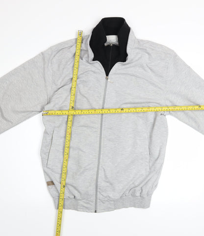 Mens UK Size L Abercrombie & Fitch Grey Full Zip Sweatshirt