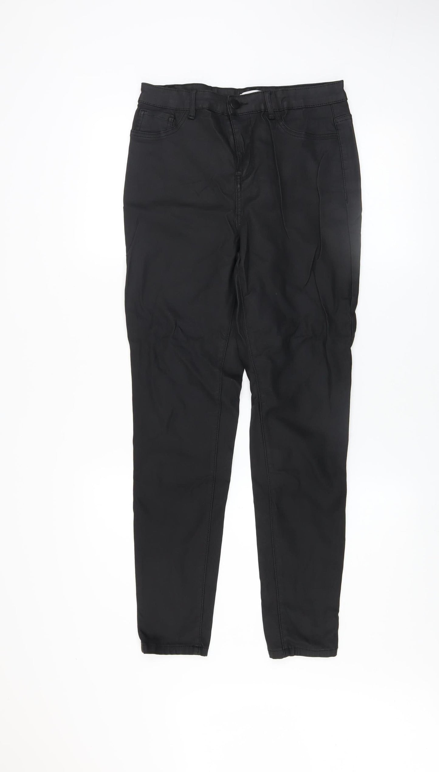 Womens UK Size 14 Gallery Slim Fit Casual Workwear Black Trousers