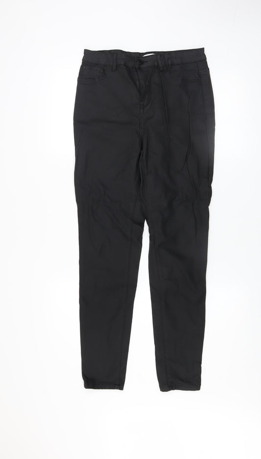 Womens UK Size 14 Gallery Slim Fit Casual Workwear Black Trousers