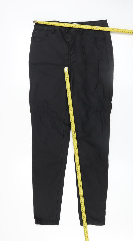 Womens UK Size 14 Gallery Slim Fit Casual Workwear Black Trousers