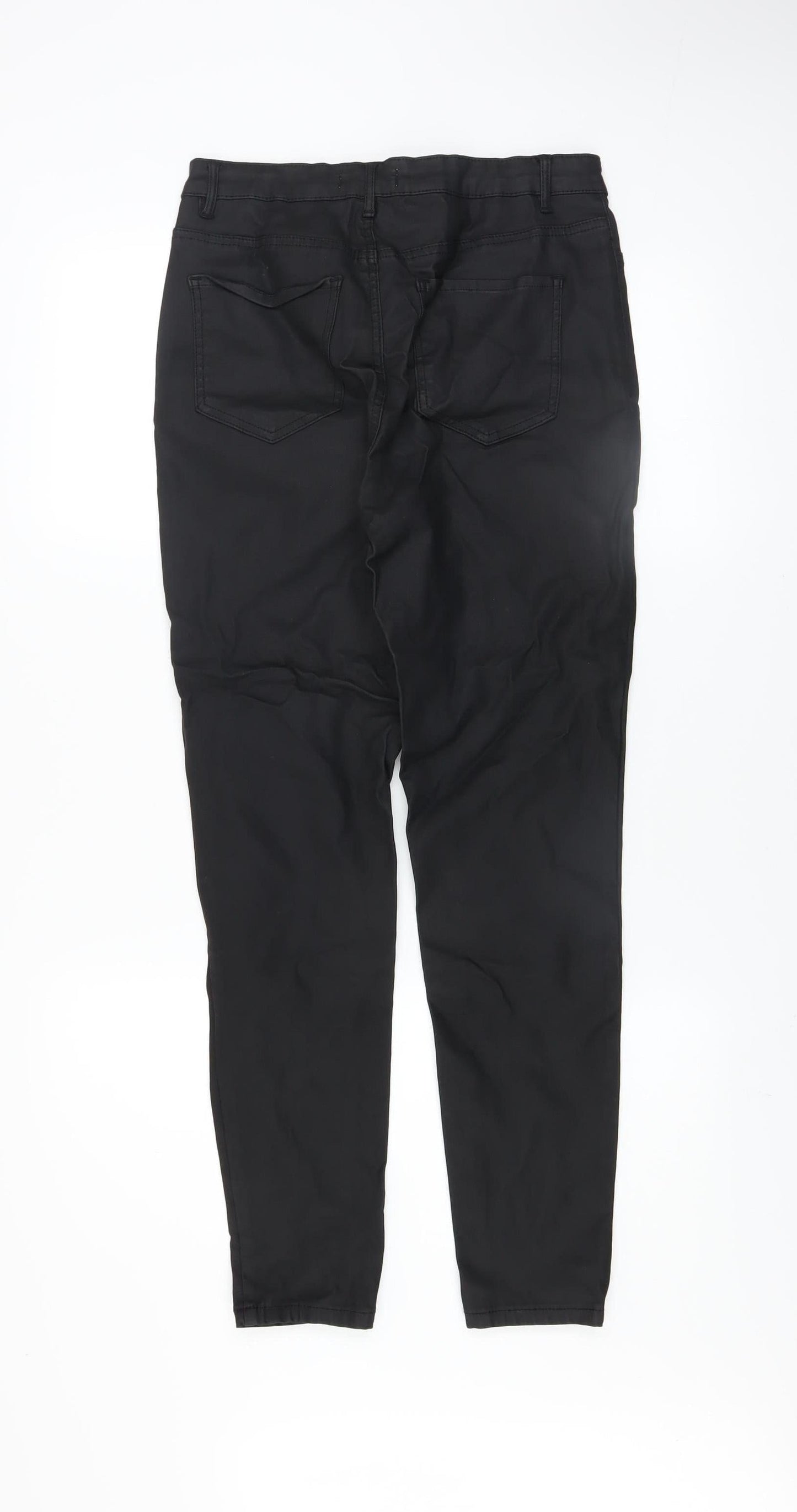 Womens UK Size 14 Gallery Slim Fit Casual Workwear Black Trousers