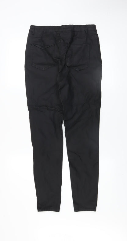 Womens UK Size 14 Gallery Slim Fit Casual Workwear Black Trousers