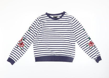 Womens UK Size 8 New Look Blue Pullover Sweatshirt