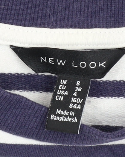 Womens UK Size 8 New Look Blue Pullover Sweatshirt